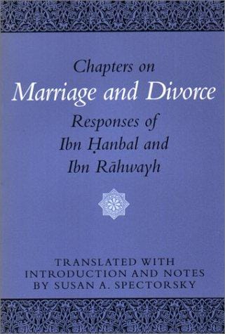 Chapters on marriage and divorce