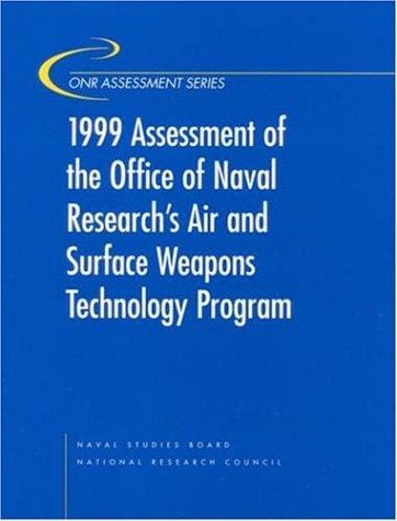 1999 Assessment of the Office of Naval Research's Air and Surface Weapons Technology Program (Onr Assessment Series)