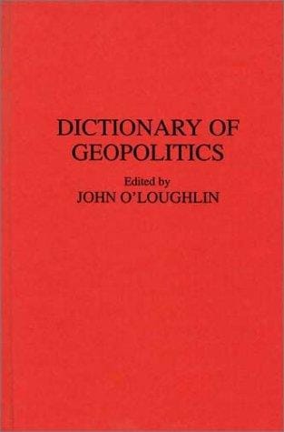 Dictionary of geopolitics