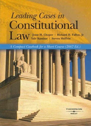 Leading Cases in Constitutional Law