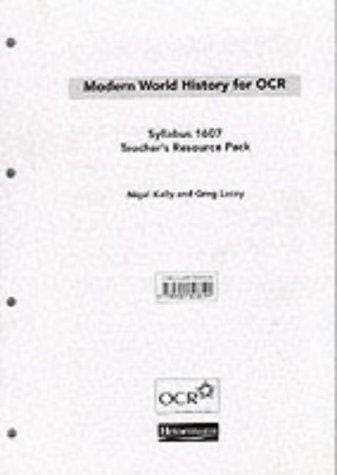 Modern world history for OCR, syllabus 1607