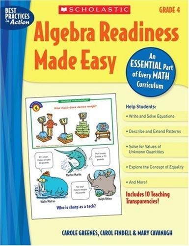 Algebra Readiness Made Easy: Grade 4