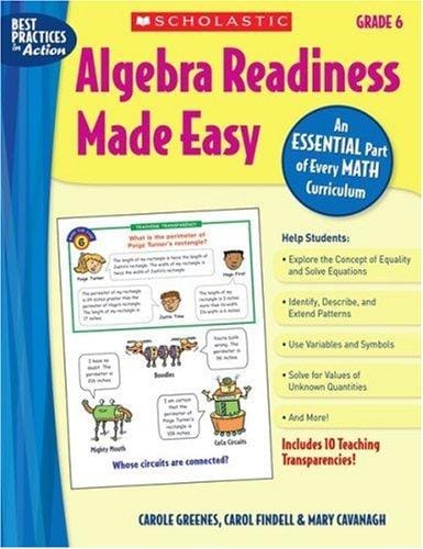 Algebra Readiness Made Easy: Grade 6