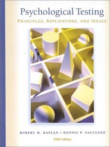 Psychological testing : principles, applications, and issues