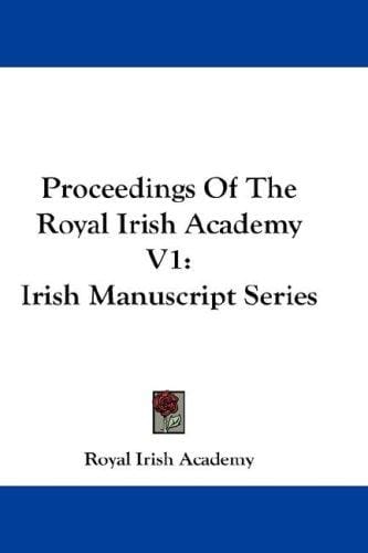 Proceedings Of The Royal Irish Academy V1