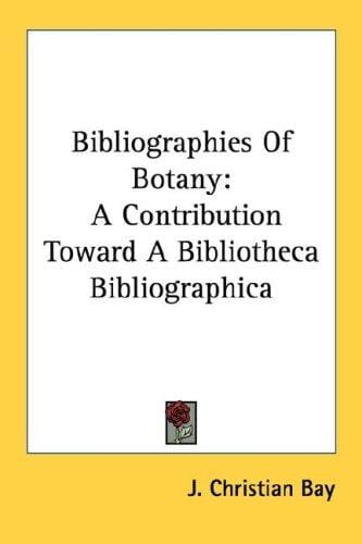Bibliographies Of Botany
