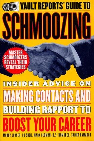 Vault Reports guide to schmoozing