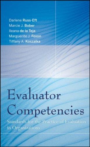 Evaluator competencies