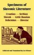Specimens Of Slavonic Literature