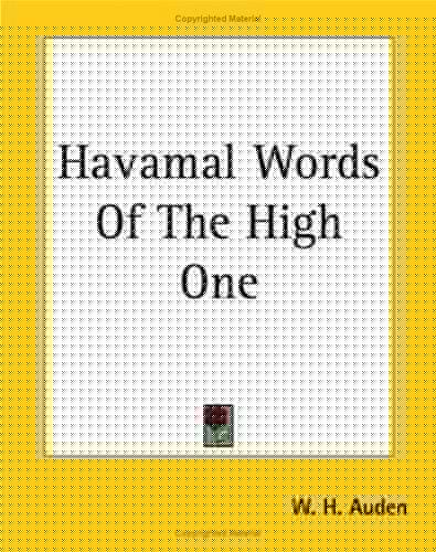 Havamal Words Of The High One