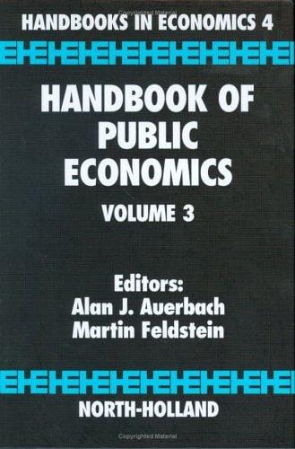 Handbook of public economics