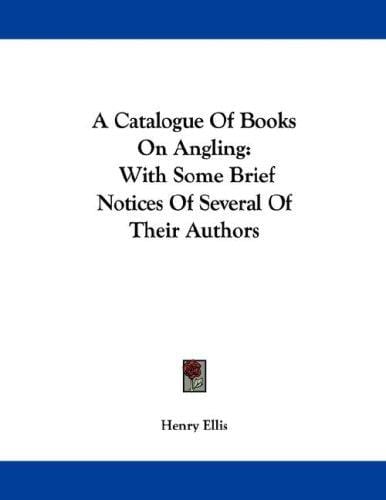 A Catalogue Of Books On Angling