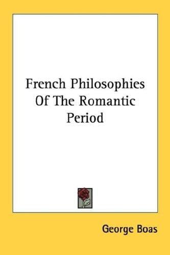 French philosophies of the romantic period