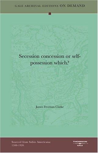 Secession concession or self-possession which?