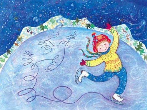 Ice Skating Boxed Holiday Cards