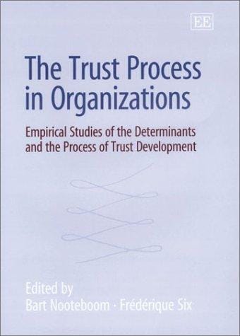 The trust process in organizations