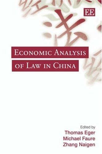 Economic analysis of law in China