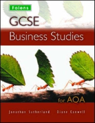 GCSE Business Studies for AQA 'A' (GCSE Business Studies)