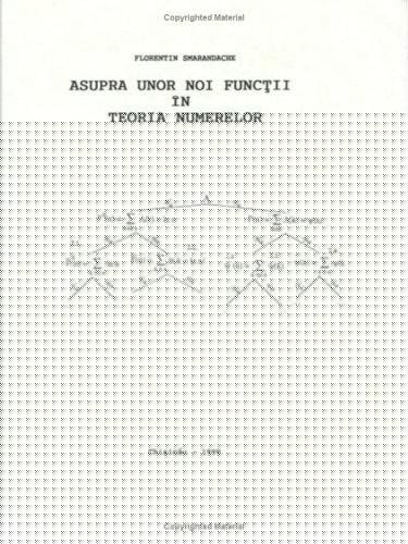Asupra unor functii in teoria numerelor