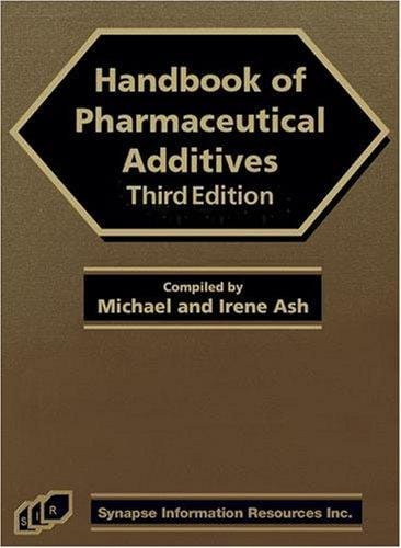 Handbook of pharmaceutical additives