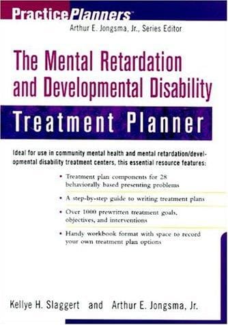 The Mental Retardation and Developmental Disability Treatment Planner
