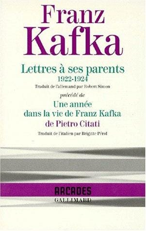 Lettres à ses parents, 1922-1924