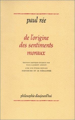 De l'origine des sentiments moraux