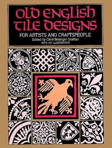 Old English tile designs for artists and craftspeople
