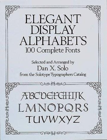 Elegant display alphabets