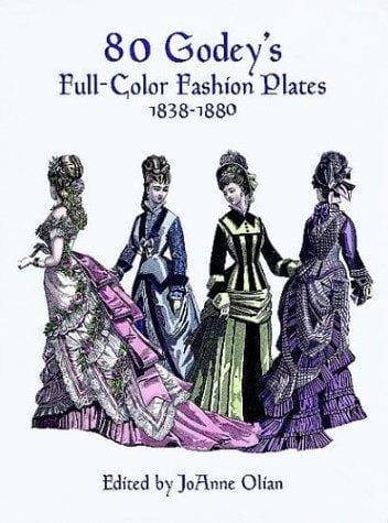 80 Godey's full-color fashion plates, 1838-1880