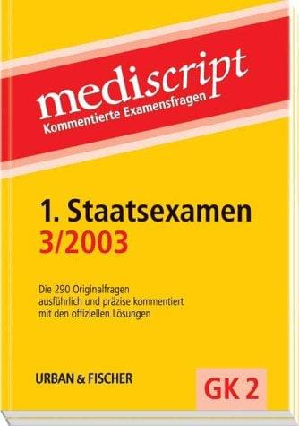 Mediscript, Kommentierte Examensfragen, GK 2, je 2 Bde