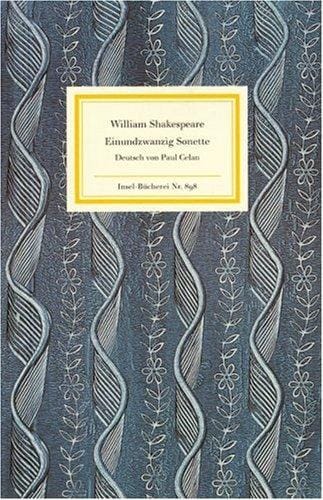 Einundzwanzig Sonette. Übers. von Paul Celan