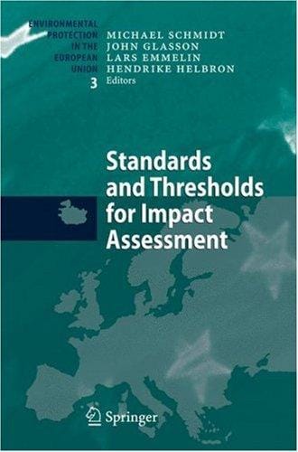Standards and thresholds for impact assessment