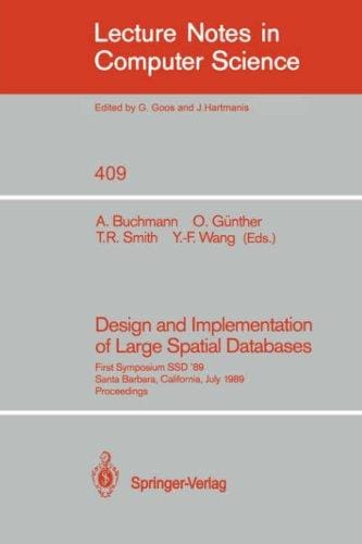 Design and Implementation of Large Spatial Databases