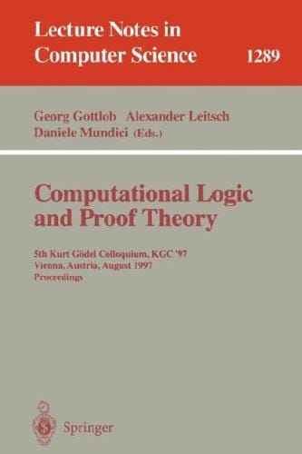 Computational logic and proof theory