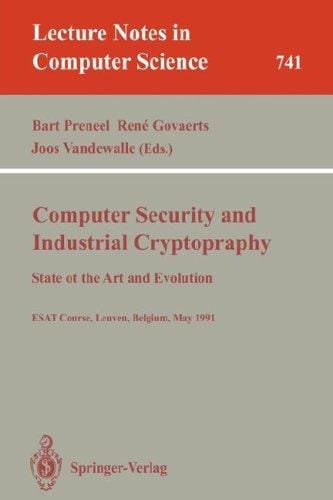 Computer security and industrial cryptography