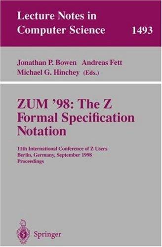 The Z formal specification notation