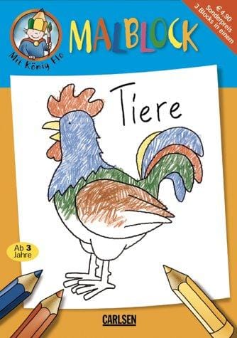 Mit König Flo. Malblock. Tiere.
