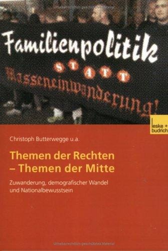 Themen der Rechten - Themen der Mitte. Zuwanderung, demografischer Wandel und Nationalbewußtsein