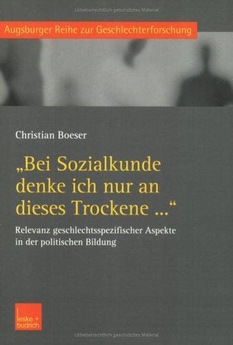 'Bei Sozialkunde denke ich nur an dieses Trockene . . .'