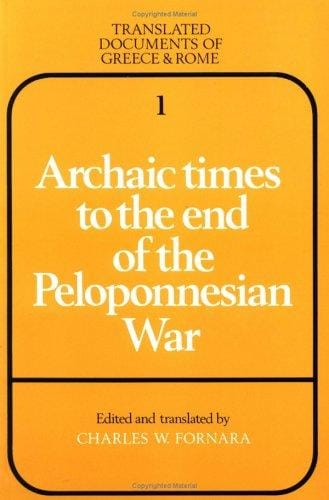 Archaic times to the end of the Peloponnesian War