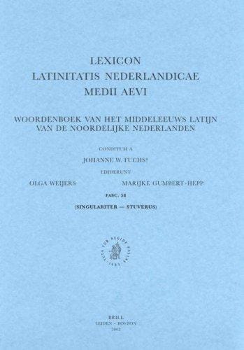 Lexicon Latinitatis Nederlandicae Medii Aevi, Vii. Q-R-Stu, Fascicule 58