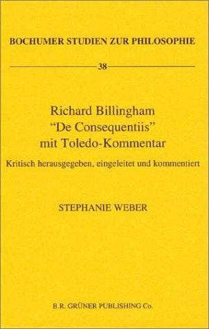 Richard Billingham De Consequentiis Mit Toledo-Kommentar