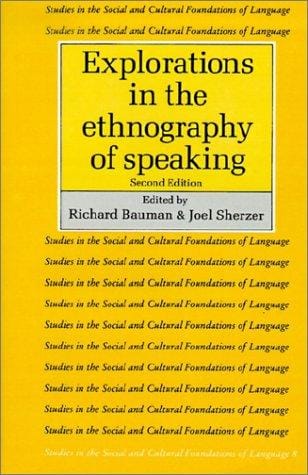Explorations in the ethnography of speaking