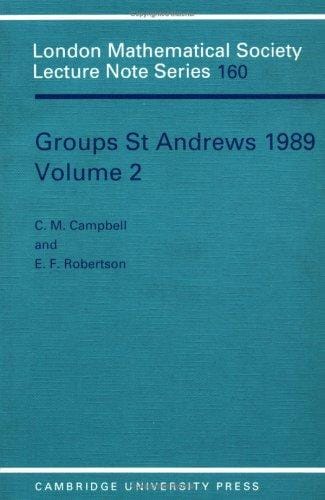 Groups St. Andrews, 1989