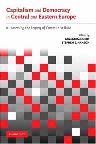 Capitalism and democracy in Central and Eastern Europe