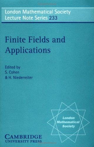 Finite fields and applications
