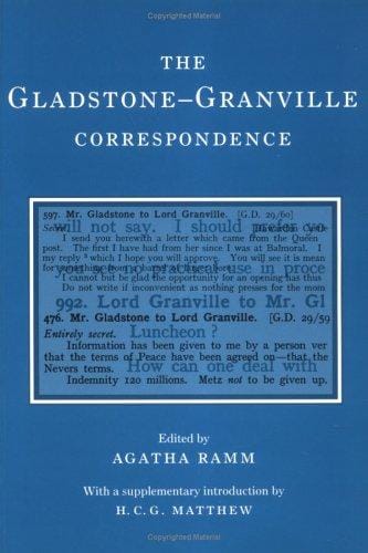 The Gladstone-Granville correspondence
