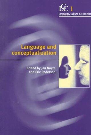 Language and Conceptualization (Language Culture and Cognition)