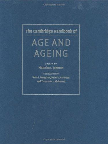 The Cambridge handbook of age and ageing